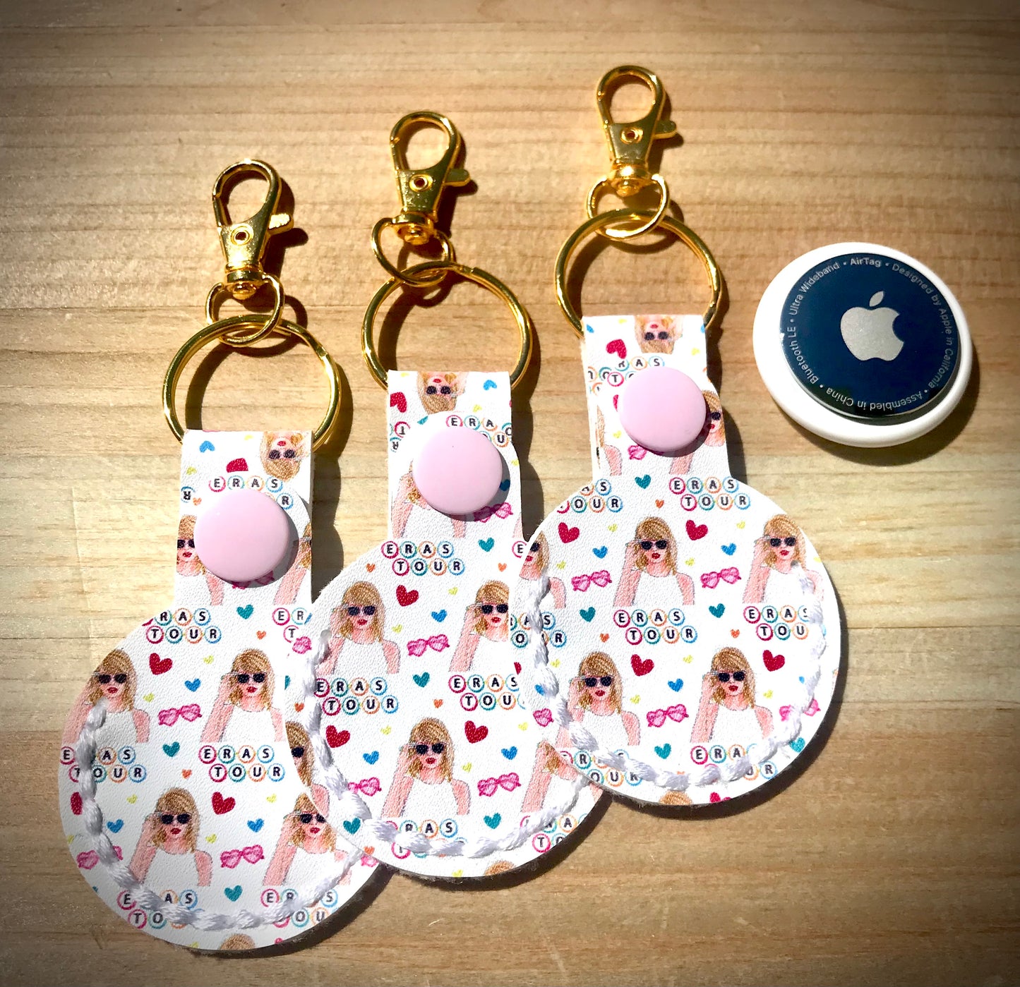 AirTag Holder Keychain - Swiftie/Eras Tour Inspired