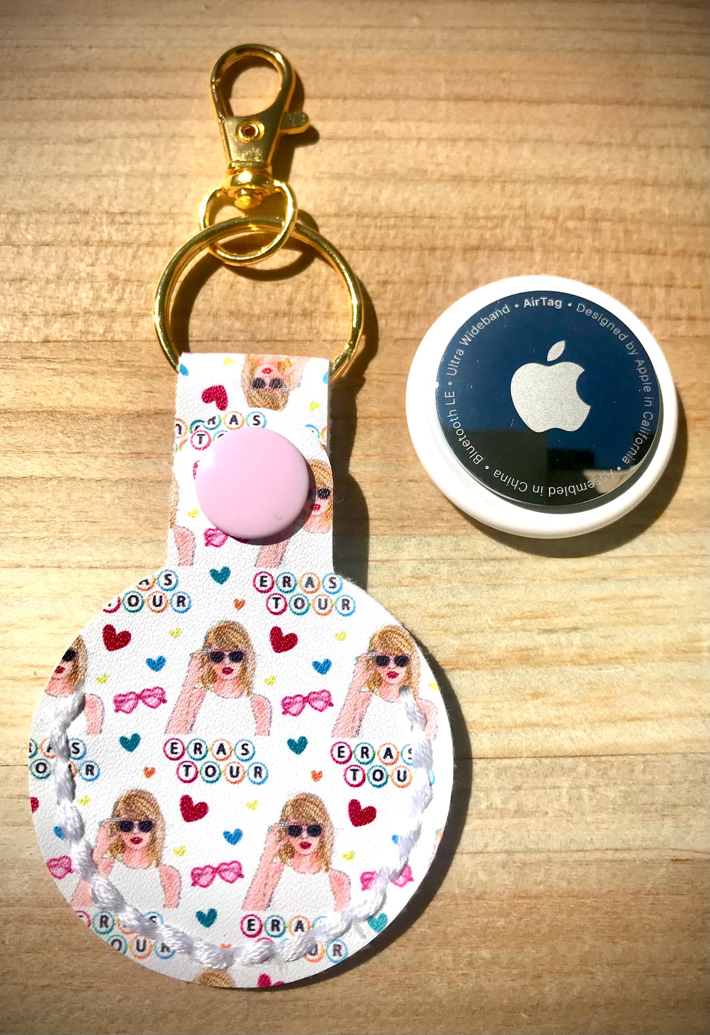 AirTag Holder Keychain - Swiftie/Eras Tour Inspired