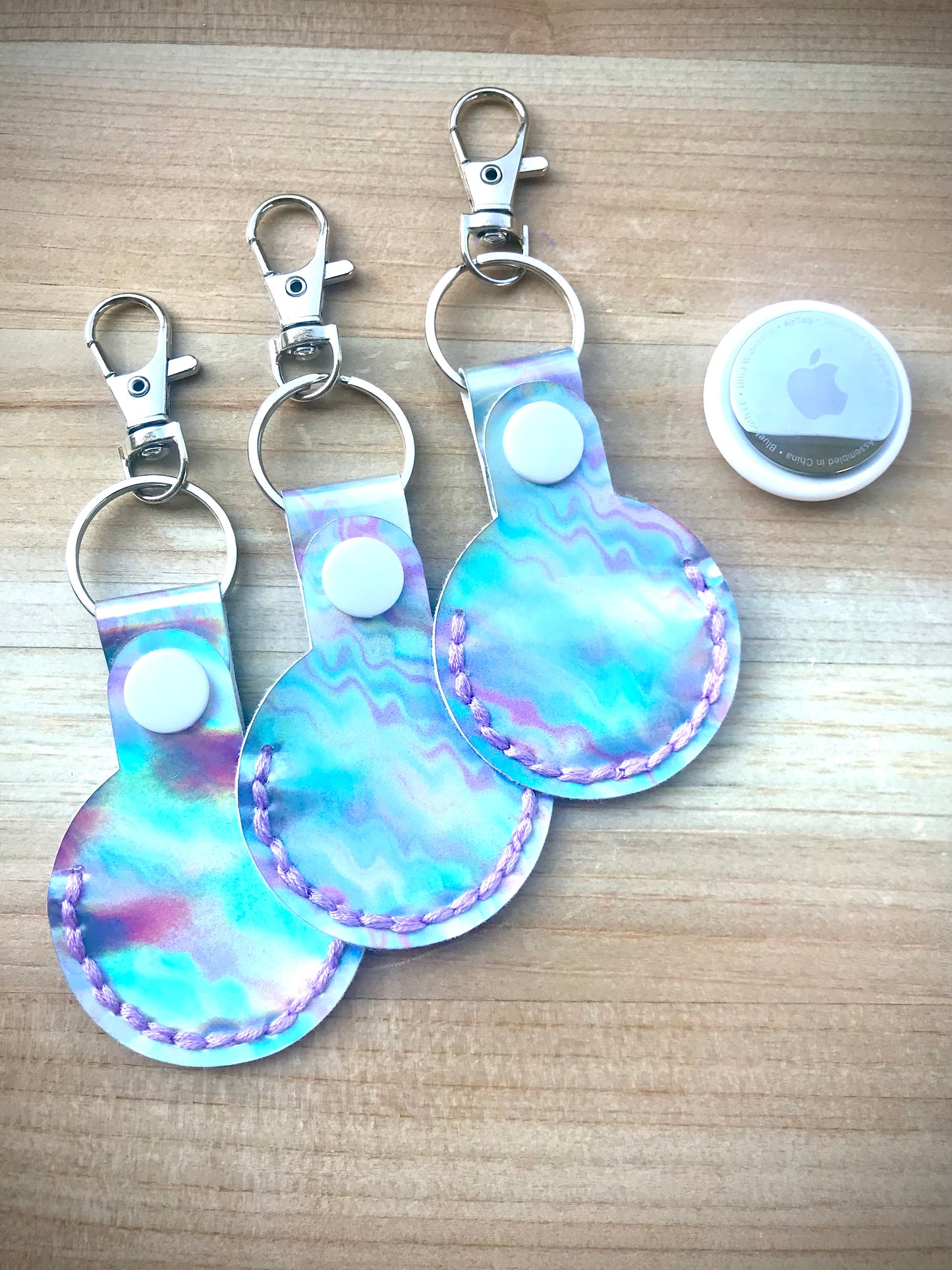 AirTag Holder Keychain - Holographic