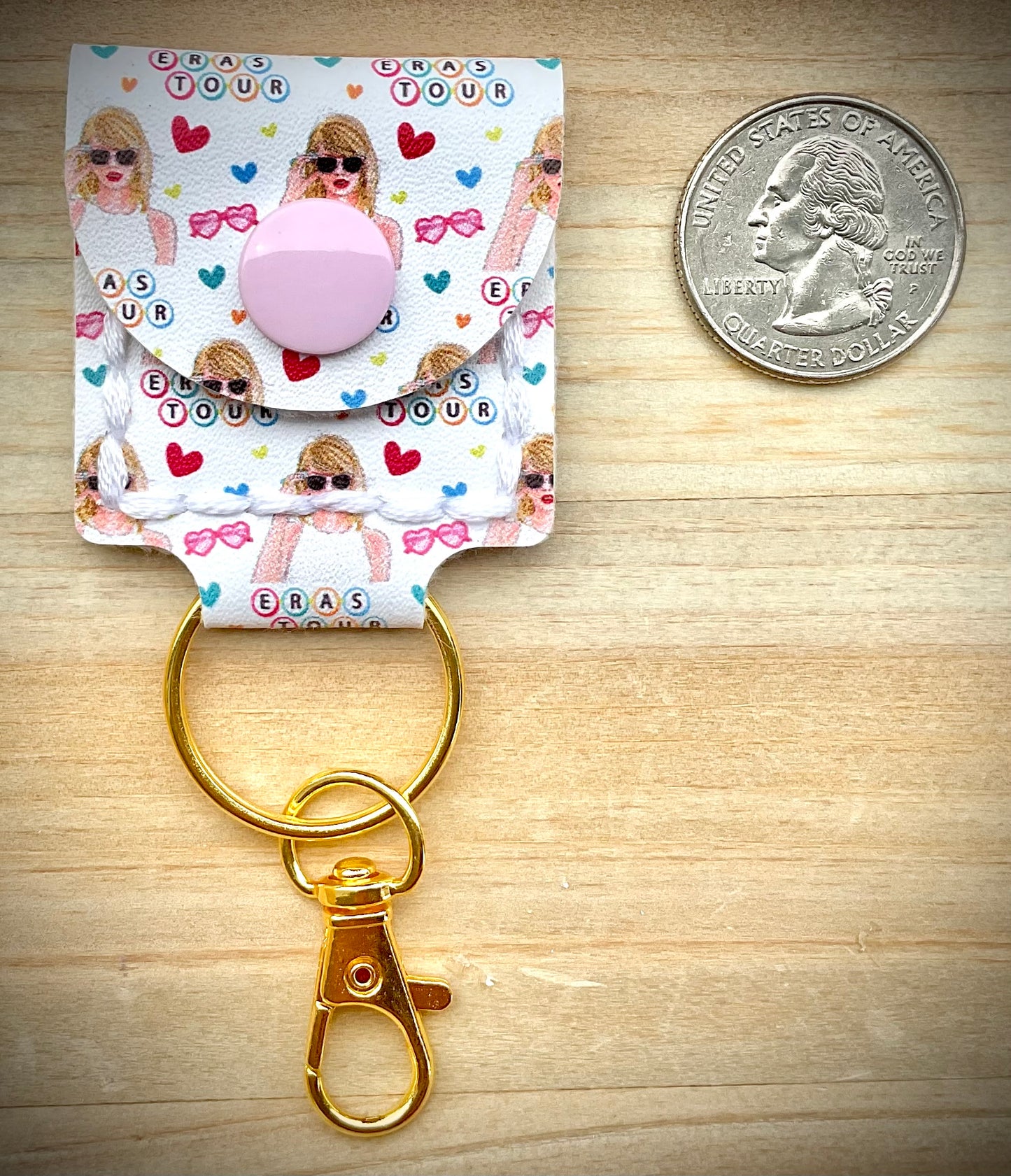 Coin/Quarter Holder Keychain - Swiftie Fan/Eras