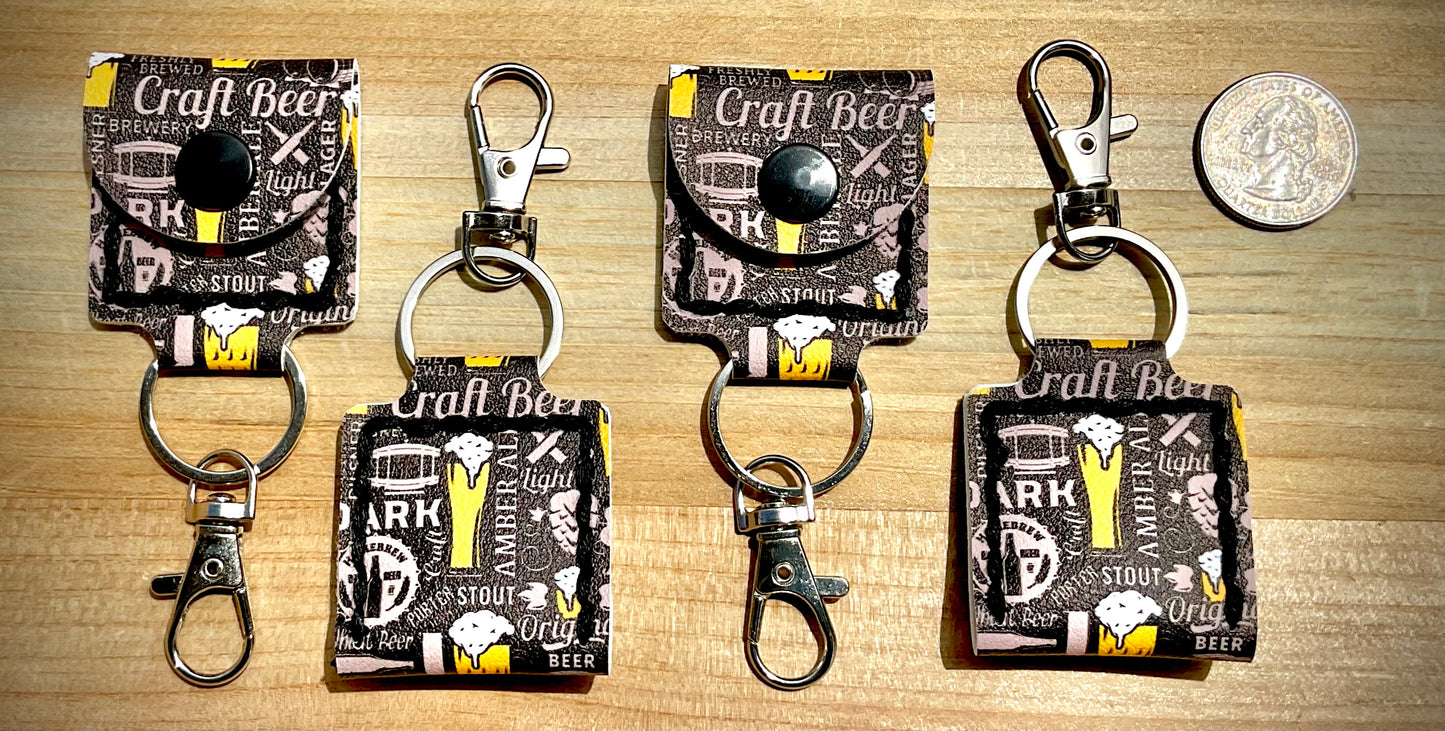 Coin/Quarter Holder Keychain - Beers