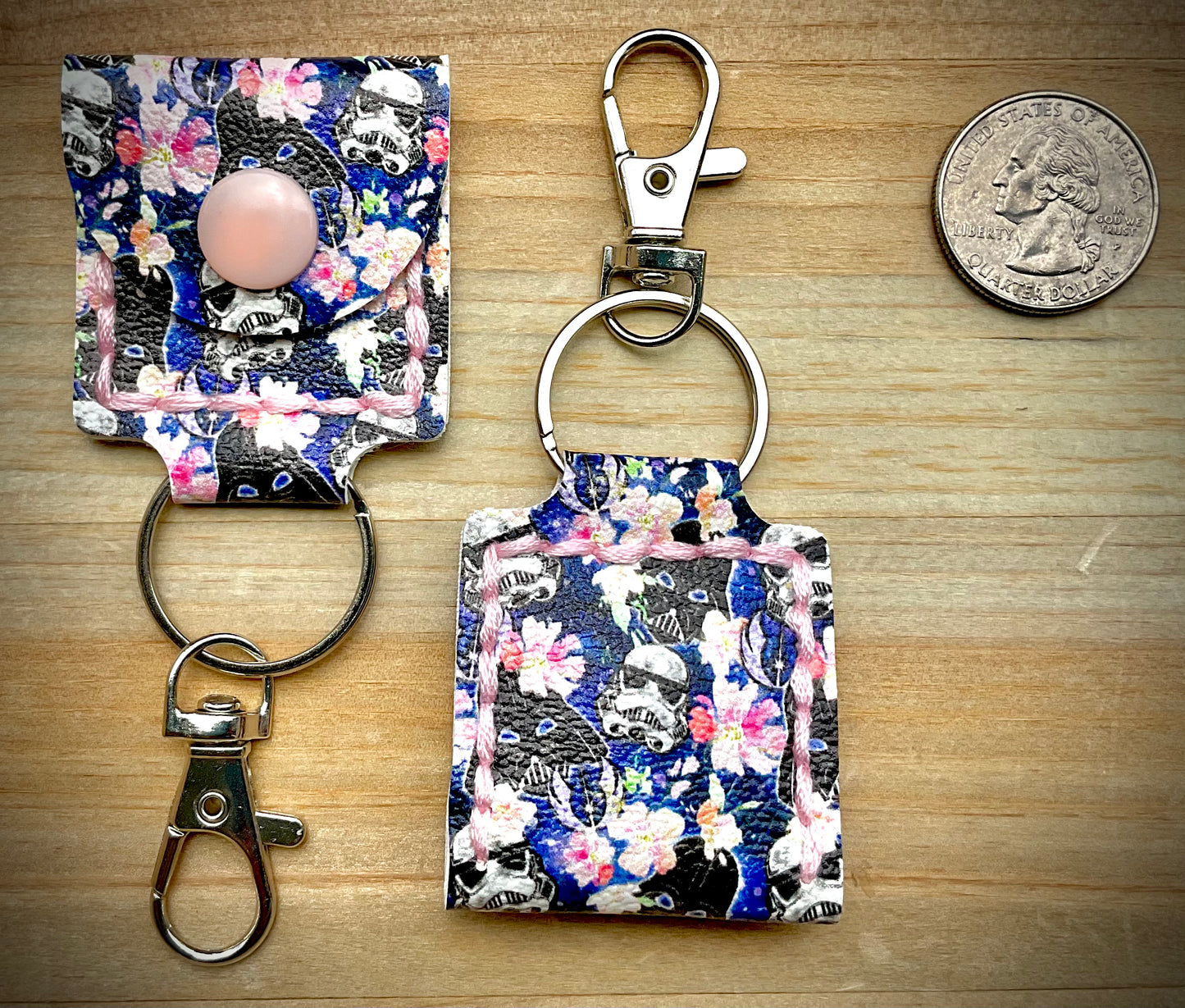 Coin/Quarter Holder Keychain - Space Villians