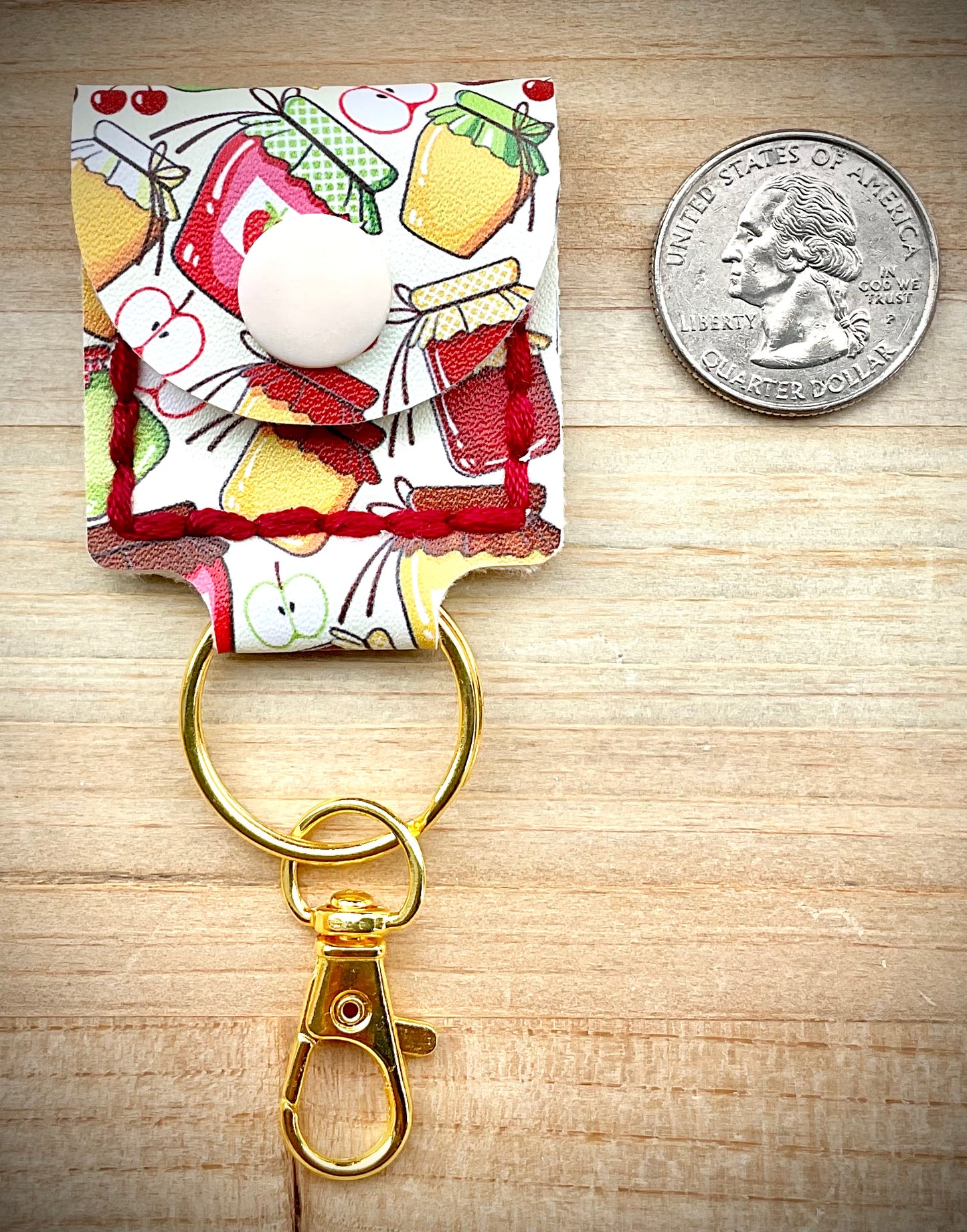 Coin/Quarter Holder Keychain - Jams