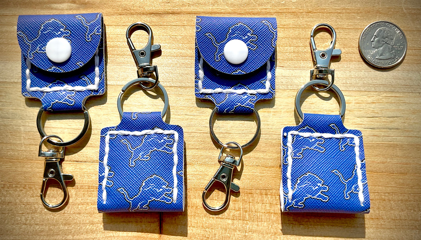 Coin/Quarter Holder Keychain - Detroit Lions Inspired