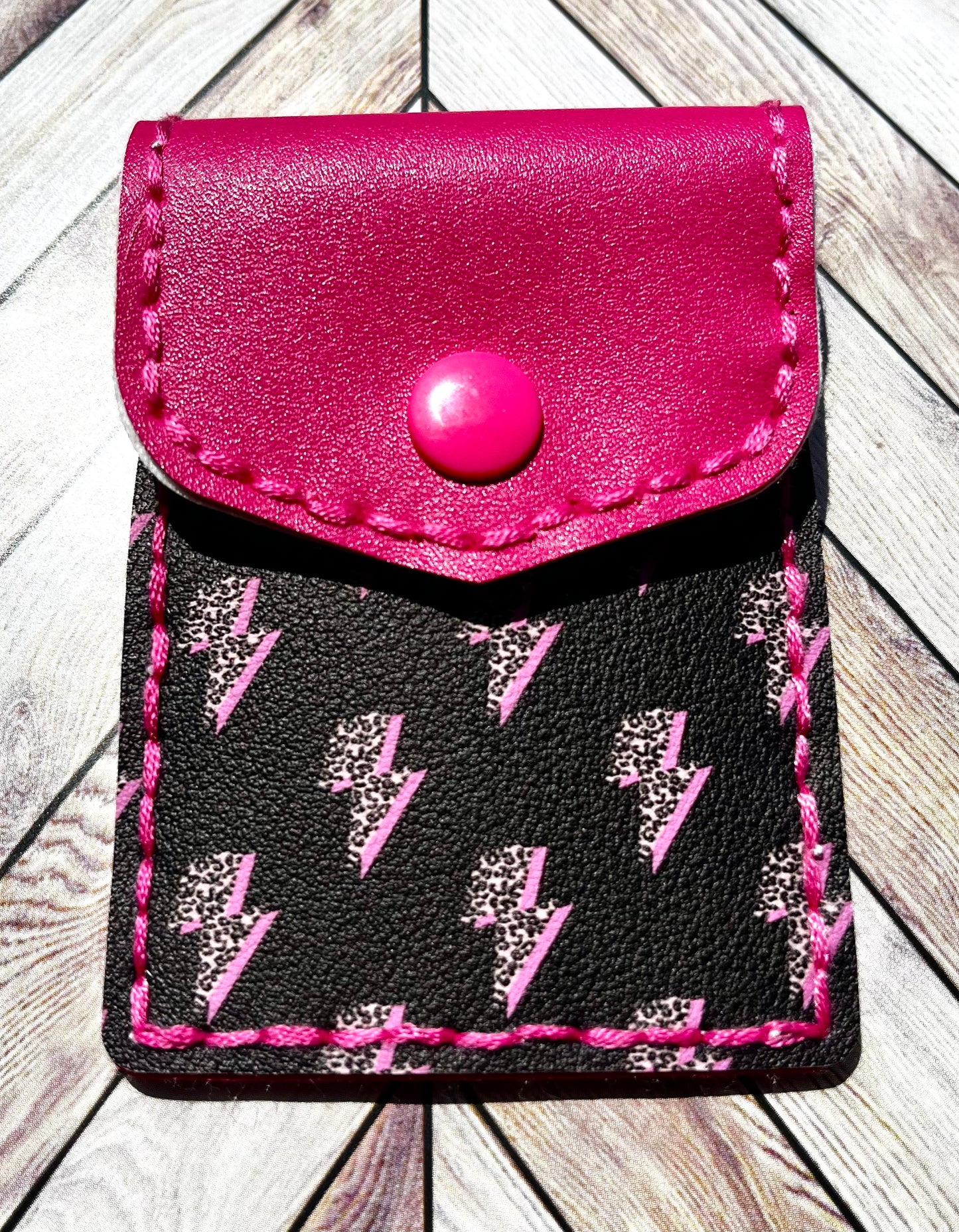 Phone Card Wallet - Lightning Bolts
