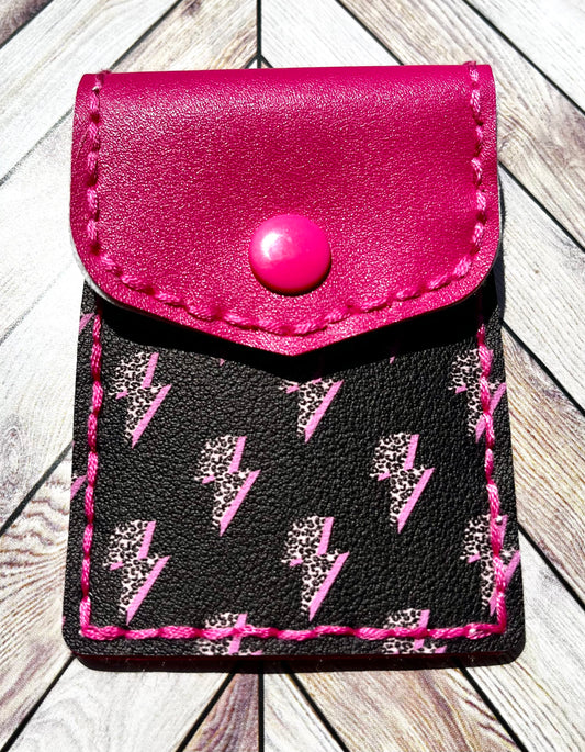 Phone Card Wallet - Lightning Bolts