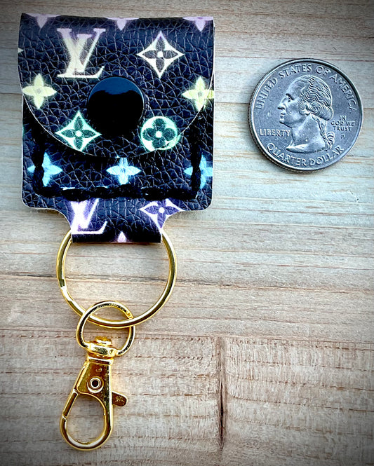 Coin/Quarter Holder Keychain - Rainbow Luxe