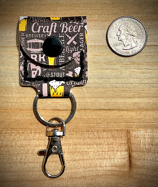 Coin/Quarter Holder Keychain - Beers